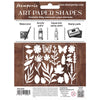 Stamperia FLOWERS AND POEMS Art Paper Shapes Laser Cuts Paintable #SBCU006