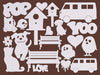 Stamperia FURRY FRIENDS 2 Art Paper Shapes Laser Cuts Paintable #SBCU007