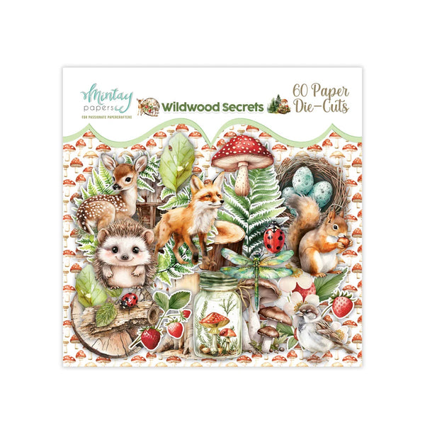 Mintay WILDWOOD SECRETS Paper Die Cuts Ephemera 60 Pieces #Mt-WIS-Lsc