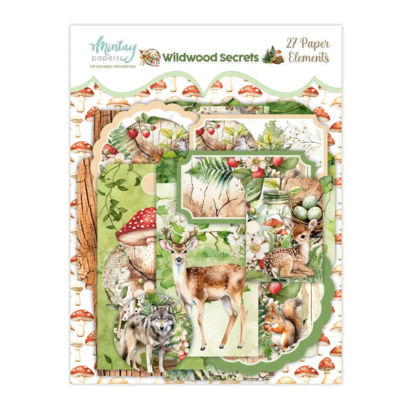 Mintay WILDWOOD SECRETS Paper ELEMENTS 27 Pieces #MT-WIS-LSCE