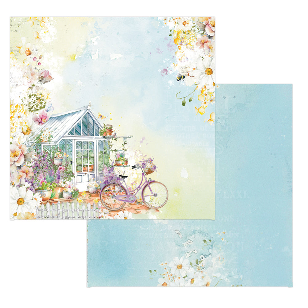 Prima IN FULL BLOOM Collection 12x12 Paper Pad 14 Sheets w/Foil #668495