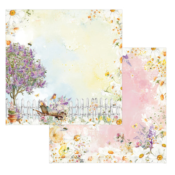 Prima IN FULL BLOOM Collection 12x12 Paper Pad 14 Sheets w/Foil #668495