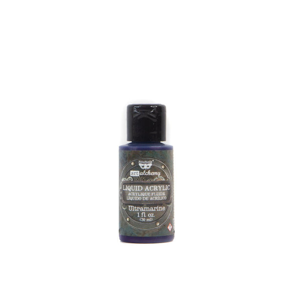 Prima Finnabair Art Alchemy Liquid Acrylic Paint ULTRAMARINE 1 oz. #967291