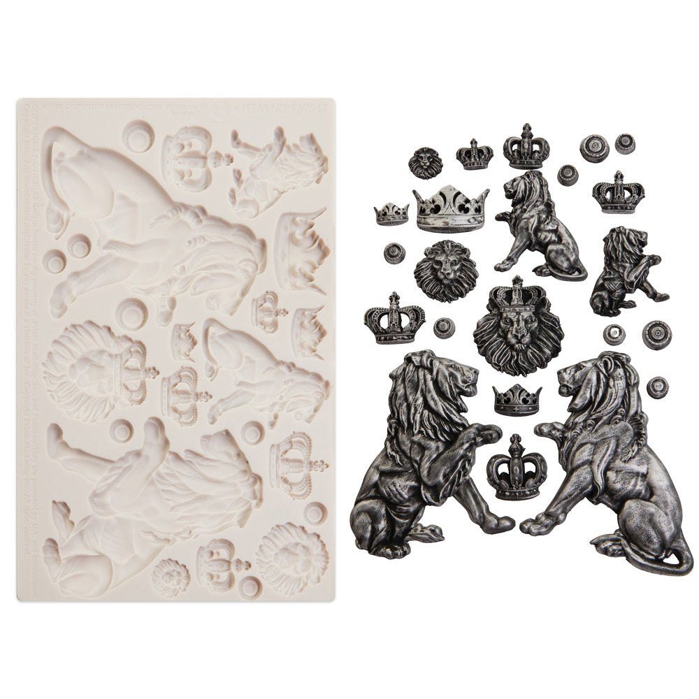 Prima Finnabair REGAL LIONS Imaginarium Silicone Moulds Molds 5