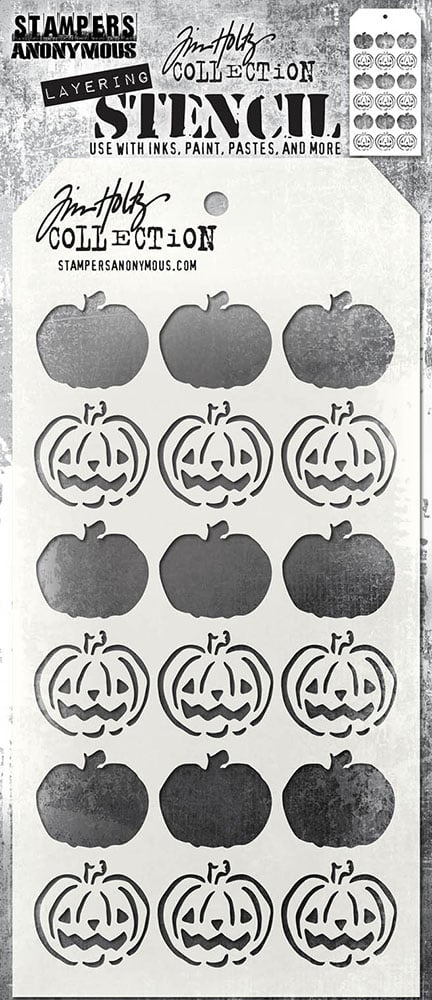 Tim Holtz JACKS Pumpkins Halloween 2024 Layering Stencil 4 1/8