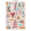 Stamperia CANDY CHRISTMAS A4 Junk Journal Stickers Cut outs Backgrounds #SBJK01