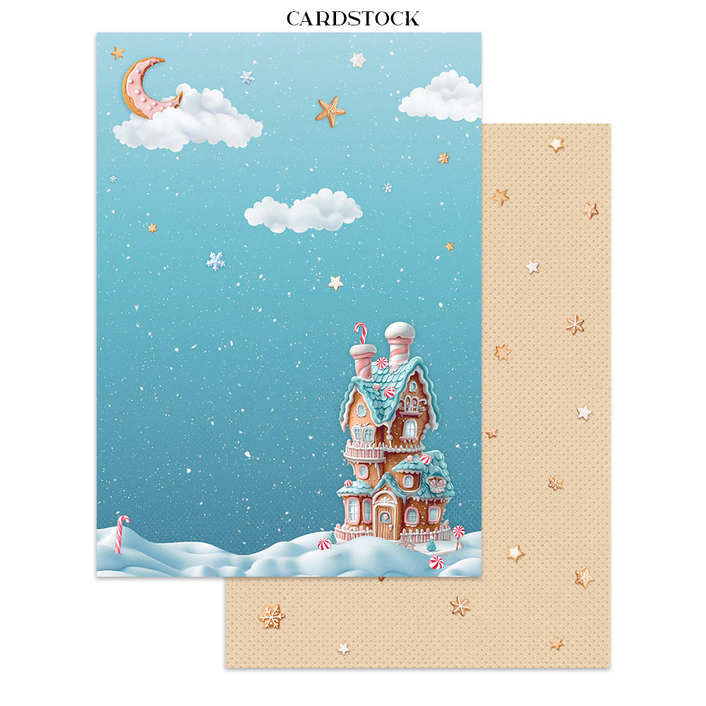 Stamperia CANDY CHRISTMAS A4 Junk Journal Stickers Cut outs Backgrounds #SBJK01