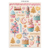 Stamperia CANDY CHRISTMAS A4 Junk Journal Stickers Cut outs Backgrounds #SBJK01