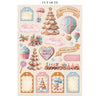 Stamperia CANDY CHRISTMAS A4 Junk Journal Stickers Cut outs Backgrounds #SBJK01