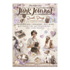 Stamperia Junk Journal Quiet Days book cover with a woman, dog, and various vintage items.