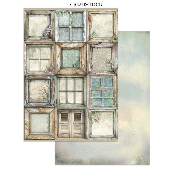 Stamperia HERBARIUM SILVAE A4 Junk Journal Stickers Cut outs Backgrounds #SBJK09