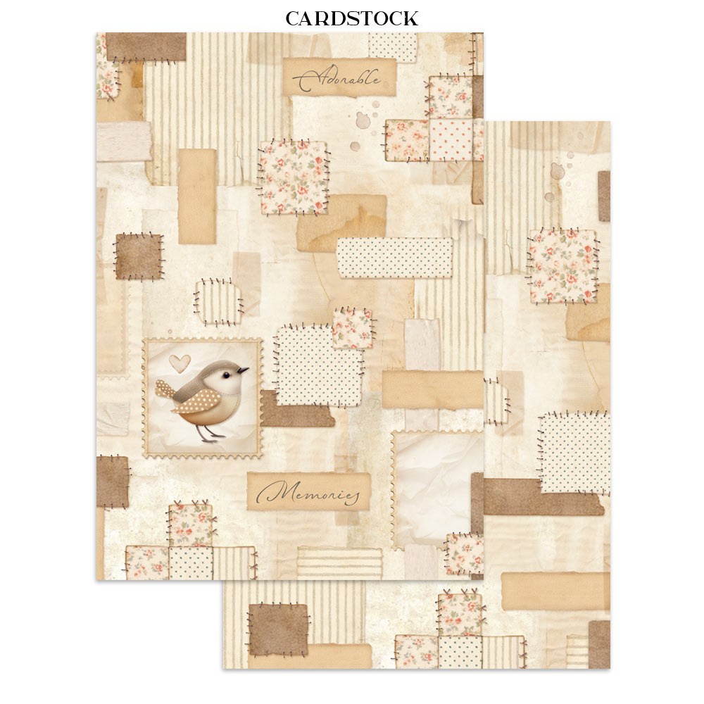 Stamperia BABY A4 Junk Journal Stickers Cut outs Backgrounds #SBJK12