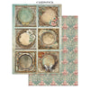 Stamperia GARDENS OF TIME A4 Junk Journal Stickers Cut outs Backgrounds #SBJK17