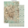 Stamperia GARDENS OF TIME A4 Junk Journal Stickers Cut outs Backgrounds #SBJK17