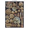 Stamperia GARDENS OF TIME A4 Junk Journal Stickers Cut outs Backgrounds #SBJK17