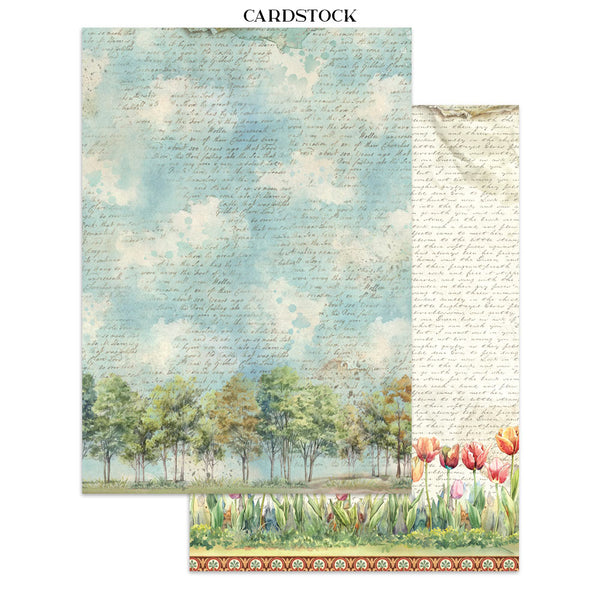 Stamperia ART OF TRAVELLING A4 Junk Journal Stickers Cut outs Backgrounds #SBJK18