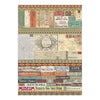 Stamperia ART OF TRAVELLING A4 Junk Journal Stickers Cut outs Backgrounds #SBJK18