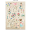 Stamperia WONDERLAND - A4 Junk Journal - Stickers Cut outs Backgrounds #SBJK21