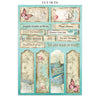 Stamperia WONDERLAND - A4 Junk Journal - Stickers Cut outs Backgrounds #SBJK21