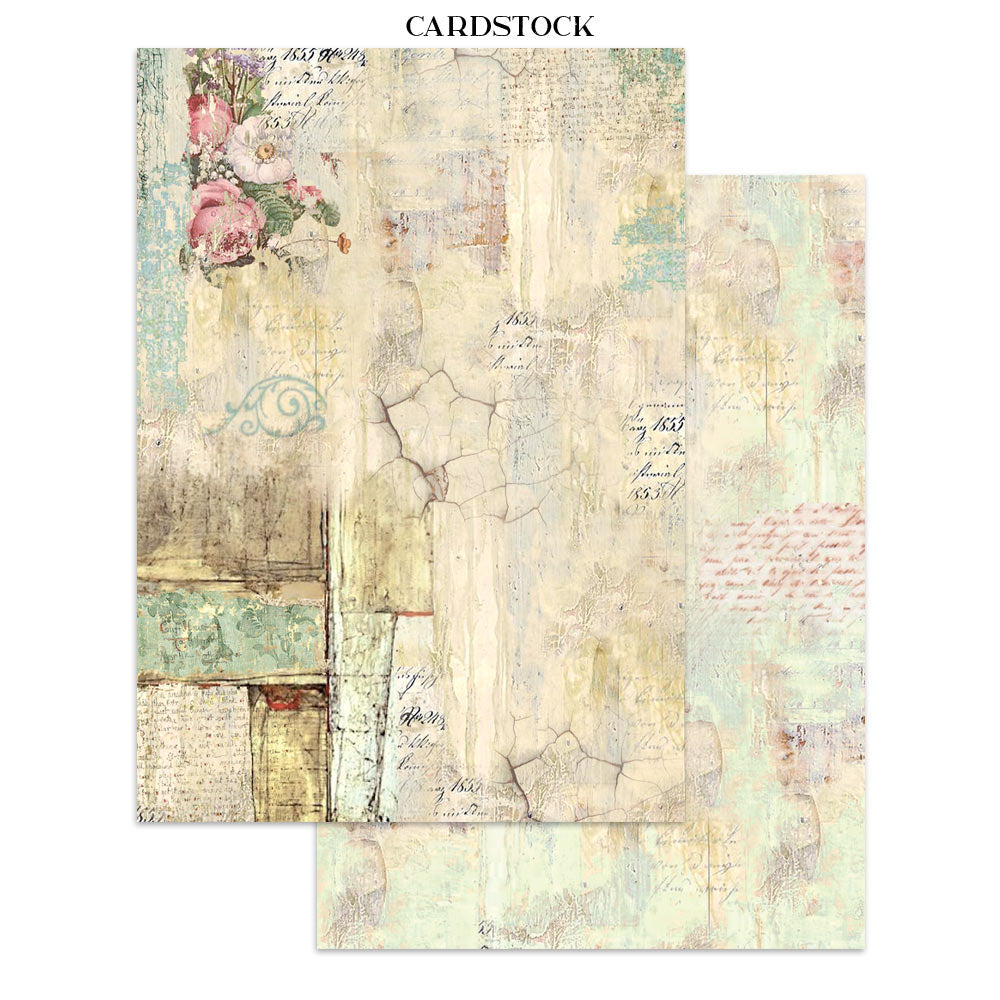 Stamperia WONDERLAND - A4 Junk Journal - Stickers Cut outs Backgrounds #SBJK21