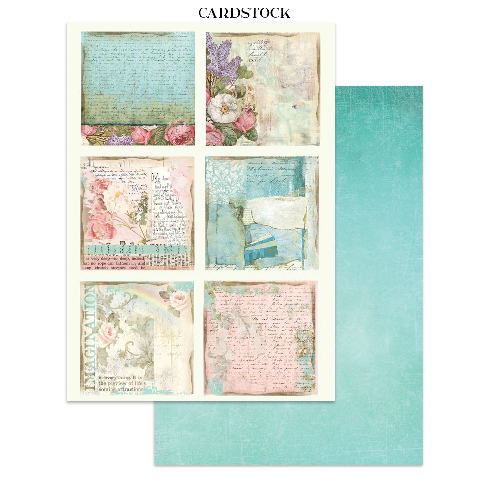 Stamperia WONDERLAND - A4 Junk Journal - Stickers Cut outs Backgrounds #SBJK21