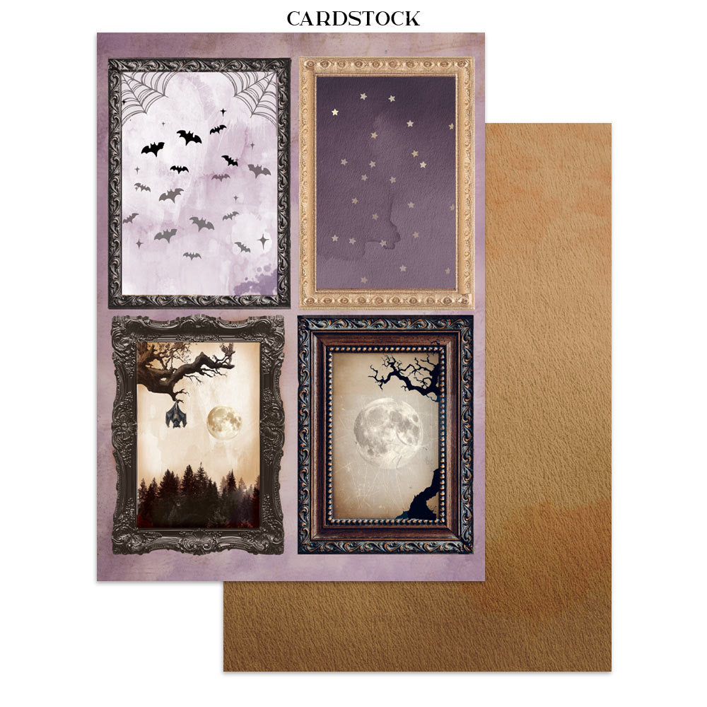 Stamperia HALLOWEEN - A4 Junk Journal - Stickers Cut outs Backgrounds #SBJK22