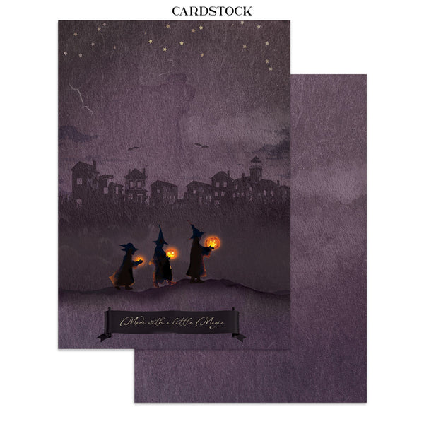 Stamperia HALLOWEEN - A4 Junk Journal - Stickers Cut outs Backgrounds #SBJK22