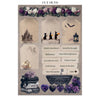 Stamperia HALLOWEEN - A4 Junk Journal - Stickers Cut outs Backgrounds #SBJK22