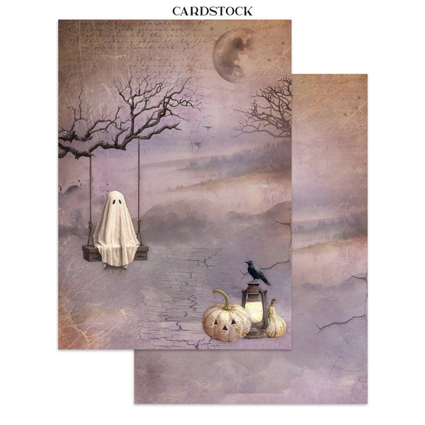 Stamperia HALLOWEEN - A4 Junk Journal - Stickers Cut outs Backgrounds #SBJK22