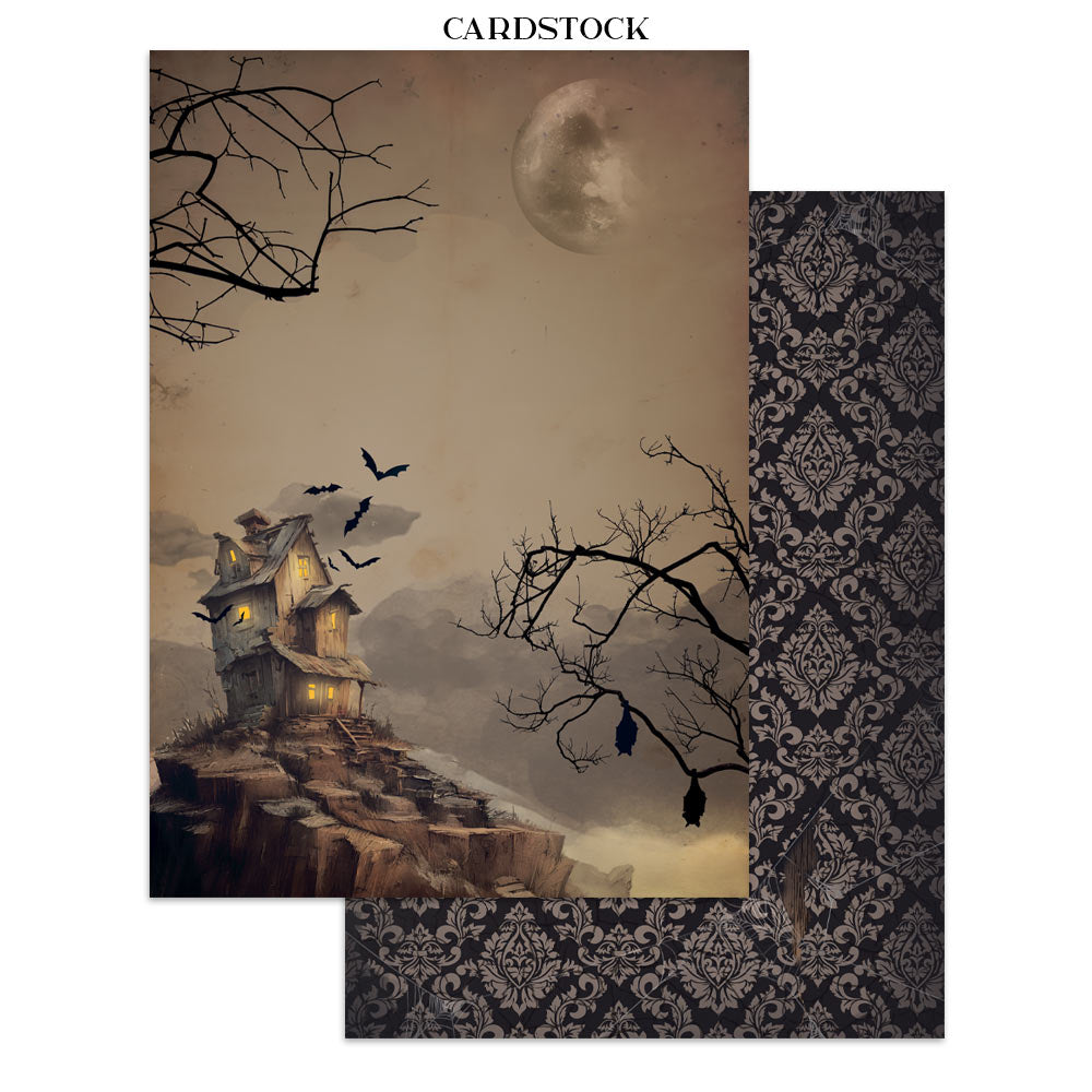 Stamperia HALLOWEEN - A4 Junk Journal - Stickers Cut outs Backgrounds #SBJK22