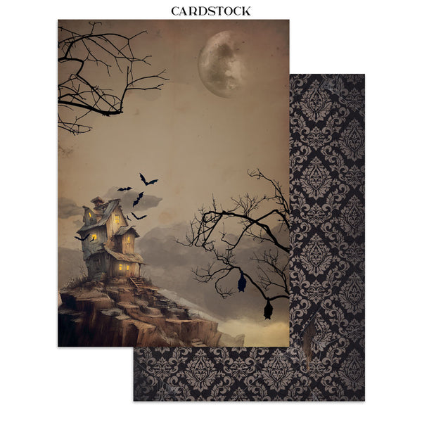 Stamperia HALLOWEEN - A4 Junk Journal - Stickers Cut outs Backgrounds #SBJK22