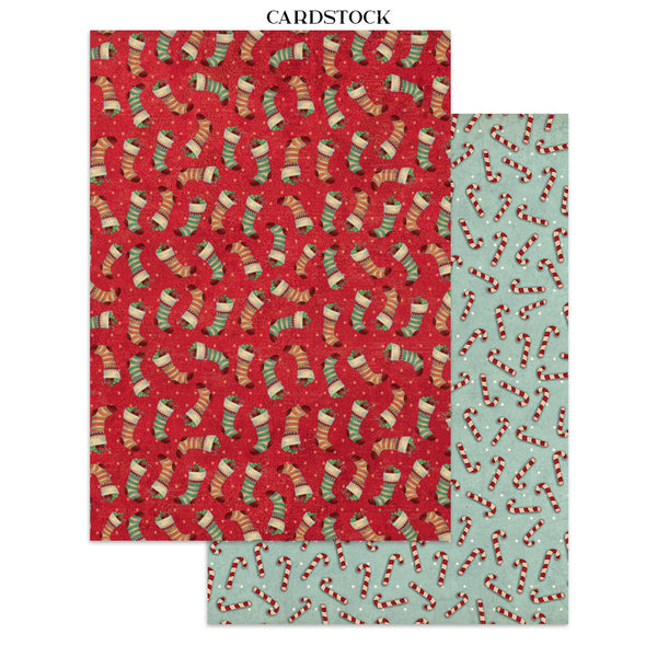 Stamperia CLASSIC CHRISTMAS - A4 Junk Journal - Stickers Cut outs Backgrounds #SBJK23