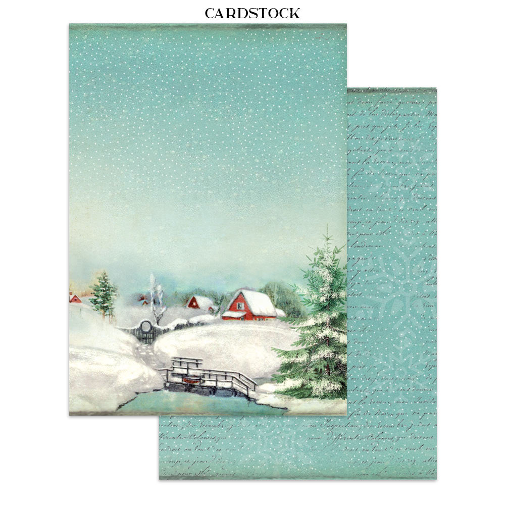 Stamperia CLASSIC CHRISTMAS - A4 Junk Journal - Stickers Cut outs Backgrounds #SBJK23