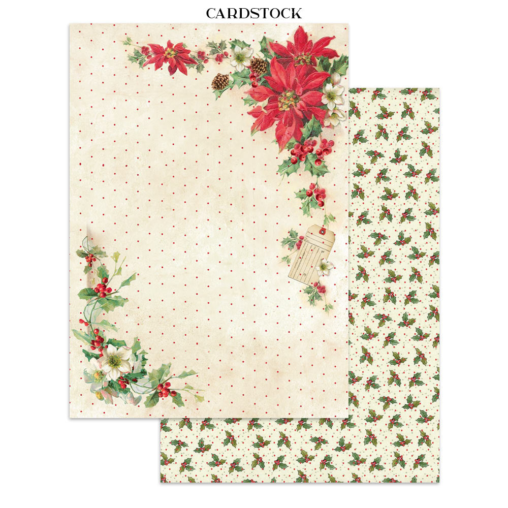 Stamperia CLASSIC CHRISTMAS - A4 Junk Journal - Stickers Cut outs Backgrounds #SBJK23
