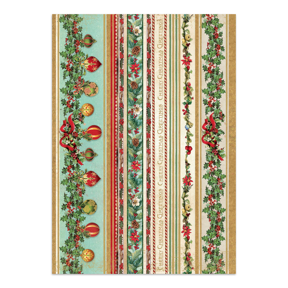Stamperia CLASSIC CHRISTMAS - A4 Junk Journal - Stickers Cut outs Backgrounds #SBJK23