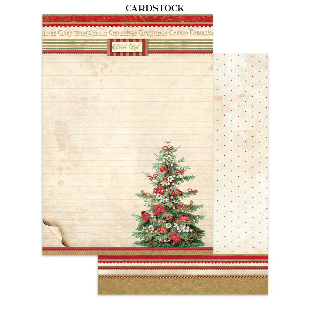 Stamperia CLASSIC CHRISTMAS - A4 Junk Journal - Stickers Cut outs Backgrounds #SBJK23