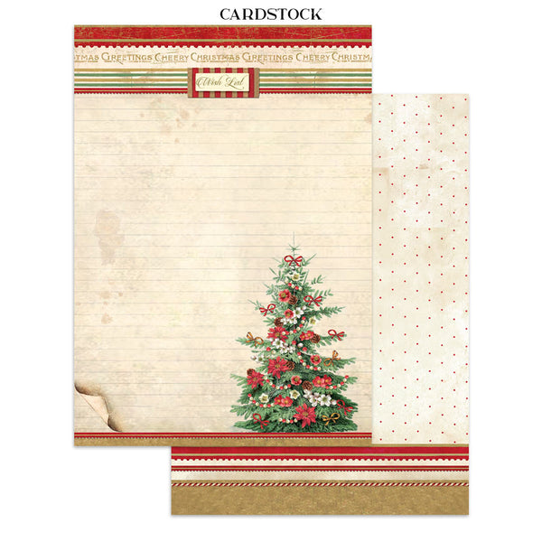 Stamperia CLASSIC CHRISTMAS - A4 Junk Journal - Stickers Cut outs Backgrounds #SBJK23