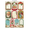 Stamperia CLASSIC CHRISTMAS - A4 Junk Journal - Stickers Cut outs Backgrounds #SBJK23