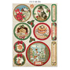 Stamperia CLASSIC CHRISTMAS - A4 Junk Journal - Stickers Cut outs Backgrounds #SBJK23