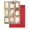 Stamperia CLASSIC CHRISTMAS - A4 Junk Journal - Stickers Cut outs Backgrounds #SBJK23