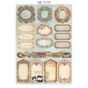 Stamperia SYMPHONY - A4 Junk Journal - Stickers Cut outs Backgrounds #SBJK24