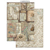 Stamperia SYMPHONY - A4 Junk Journal - Stickers Cut outs Backgrounds #SBJK24