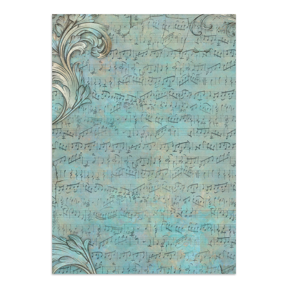 Stamperia SYMPHONY - A4 Junk Journal - Stickers Cut outs Backgrounds #SBJK24