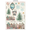 Stamperia WINTER MAGIC - A4 Junk Journal - Stickers Cut outs Backgrounds #SBJK25
