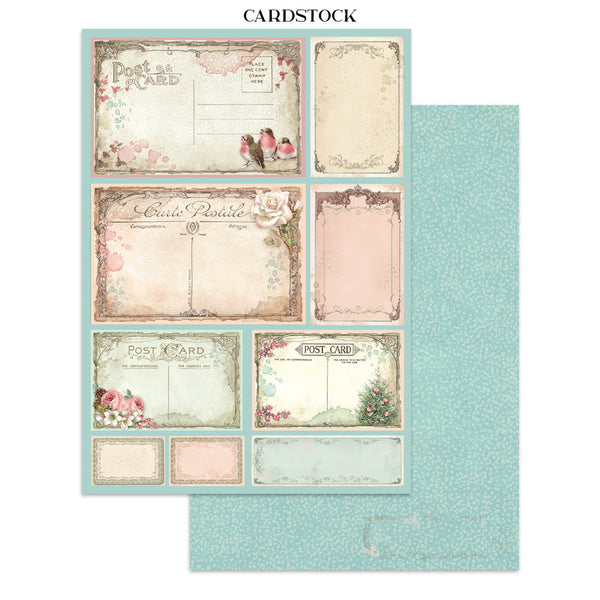 Stamperia WINTER MAGIC - A4 Junk Journal - Stickers Cut outs Backgrounds #SBJK25