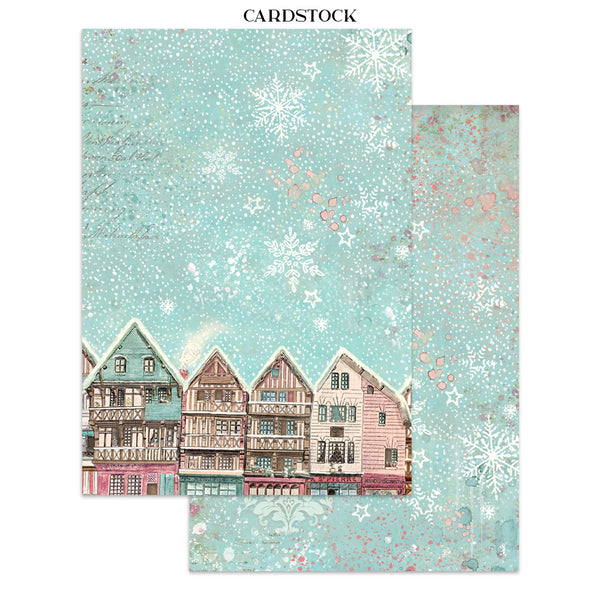 Stamperia WINTER MAGIC - A4 Junk Journal - Stickers Cut outs Backgrounds #SBJK25