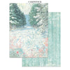 Stamperia WINTER MAGIC - A4 Junk Journal - Stickers Cut outs Backgrounds #SBJK25