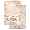 Stamperia WINTER MAGIC - A4 Junk Journal - Stickers Cut outs Backgrounds #SBJK25