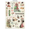 Stamperia ORIENTAL GARDEN - A4 Junk Journal - Stickers Cut outs Backgrounds #SBJK26