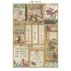 Stamperia ORIENTAL GARDEN - A4 Junk Journal - Stickers Cut outs Backgrounds #SBJK26
